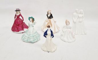 Quantity of figures to include Royal Worcester 'Caroline', Coalport 'Debutante of the Year, the