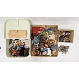 Large quantity of costume jewellery to include watches, beaded necklaces, bangles, etc (3 boxes)