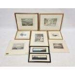 Assortment of pictures, prints and engravings to include landscape scenes of Oxford and Southampton,