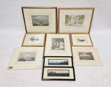 Assortment of pictures, prints and engravings to include landscape scenes of Oxford and Southampton,