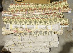 Quantity of assorted curtains and blinds