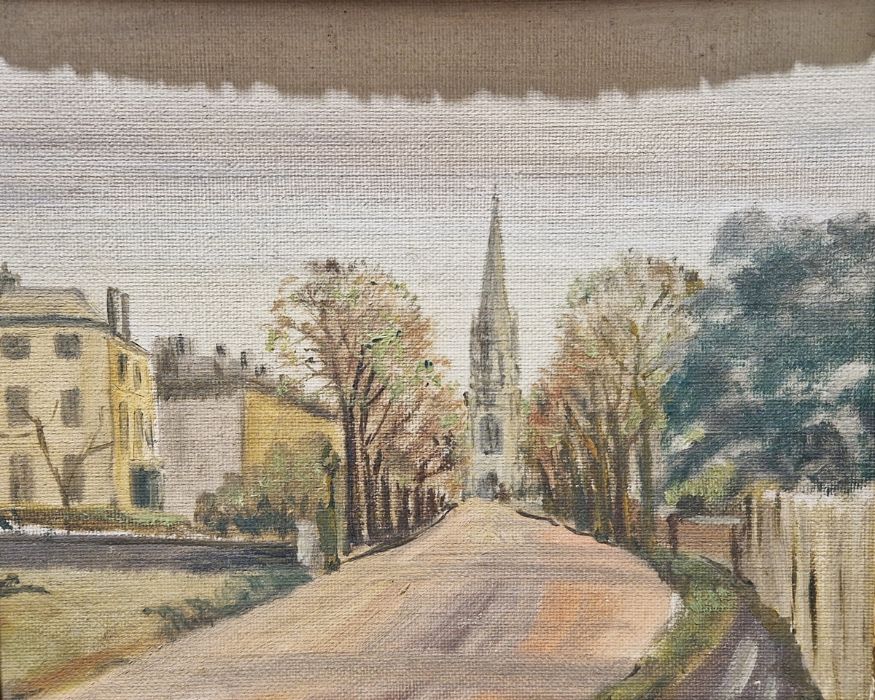 Mary Milford Oil on board "St. Johns, Blackheath" together with a quantity of prints and