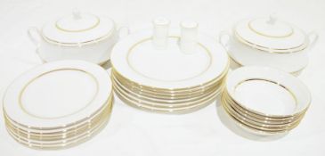 Noritake 'Gloria' part dinner set to include lidded tureens, bowls, dinner plates, cups and saucers,
