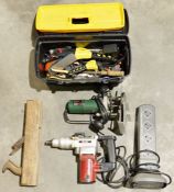 Clark rotary hammer, model no. CRD620, a Bosch POF500A router, together with a modern plastic