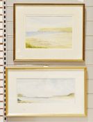 Corrine Rillstone Watercolour drawing Coastal scene, signed and dated 1990 lower right T Evans