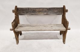 Wooden garden bench (Please note there is a split down oneside)Condition Report  Request: What is