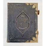 Holy Bible, Rev. John Brown, Edinburgh, Thomas C. Jack, frontis portrait with tissue guard,