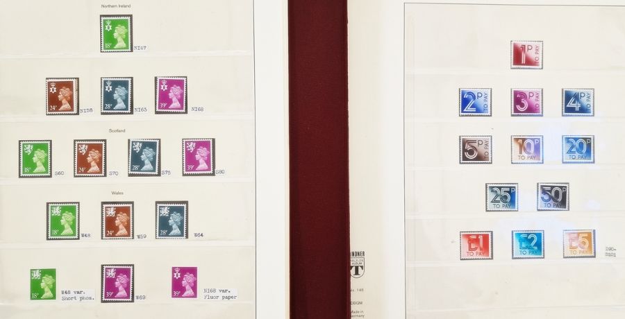 GB with face value of £260 plus box of QEII stamp and cover albums, including two 'Lidner' - Image 3 of 8