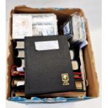 GB: with decimal face £120, large boxed accumulation of 3 large stamp albums, 3 large and 2 small