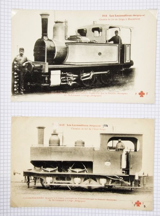 Belgium: over 50 postcards of historic engines of Belgian Railway from late 1800 to 1930's, mainly - Image 6 of 6