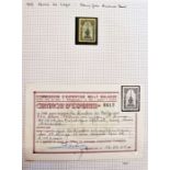 Belgium: red 'Centaur' album with specific stamp issues relating to Liege and Liege postal history