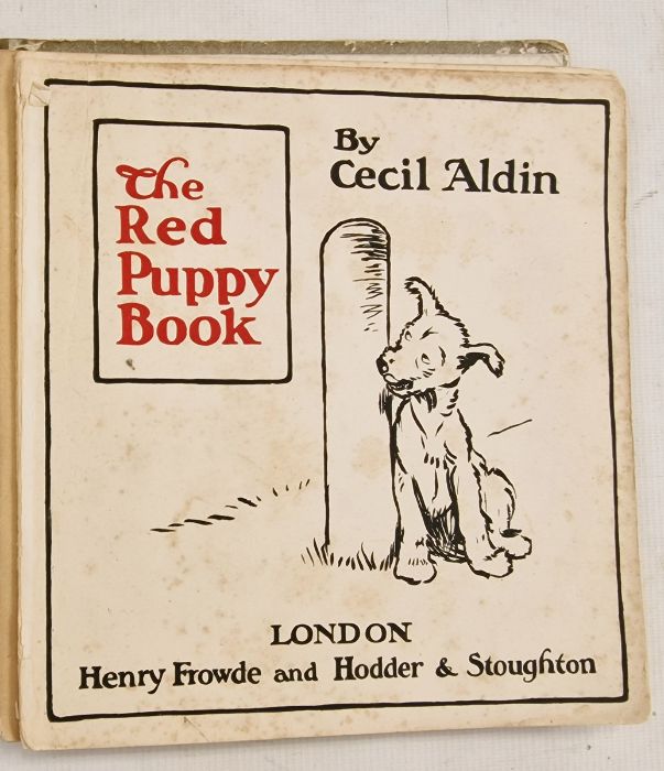 Aldin, Cecil "The Red Puppy Book" Henry Frowde & Hodder and Stoughton, col. plates on buff card, - Image 2 of 8