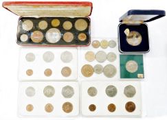 Collection of coins to include 1970 proof set, British Virgin Island proof set, EEC silver proof