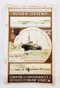 Belgium: large black ring binder of postcards/ship history of Ostend-Dover ferry and green album