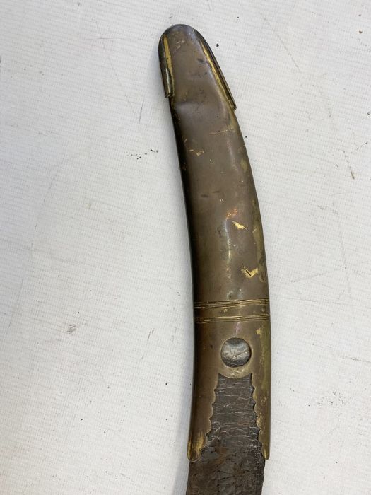1803 pattern officer's sabre with ornate gilt engraved blued blade, pierced brass hand guard and - Image 17 of 26