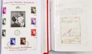 Belgium: Ostend postal history collection in two red sleeved SG ‘Senator’ albums, for the period