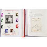 Belgium: Ostend postal history collection in two red sleeved SG ‘Senator’ albums, for the period