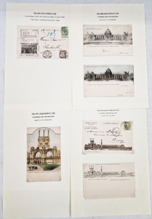 Belgium: Liege World Fair exposition 1905 construction and promotion collection in two large - Image 26 of 44