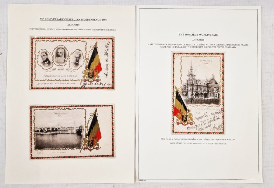 Belgium: two large black folders of 1905 Liege World Fair official, promotional and humorous - Image 16 of 28