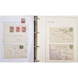 Provincial postmarks of Namur & W. Flanders regions in two black folders, 150+ and 100+ pages