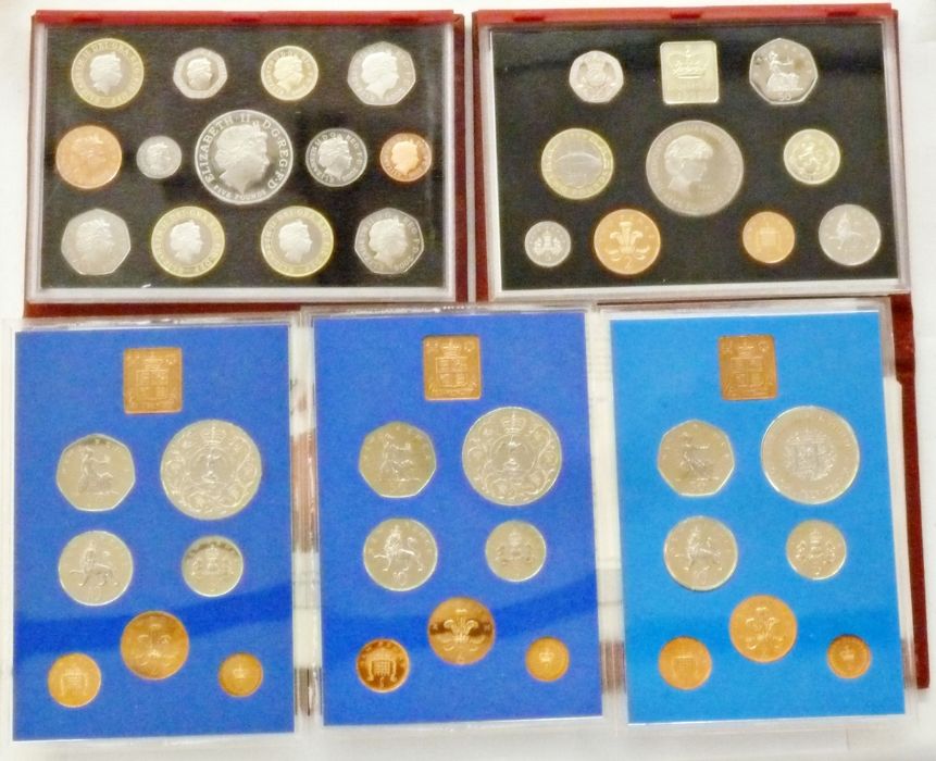 Collection of proof sets, six 1971, 1972, two 1977, 2006 and 1999