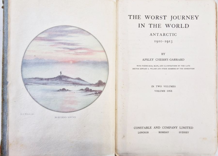 Cherry-Garrard, Apsley  "The Worst Journey in the World Antarctic 1910-1913" two vols, Constable and - Image 4 of 13