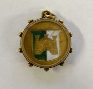 *WITHDRAWN* Victorian rugby medallion in 15ct gold pendant mount 'Rugby Union Championship 1898-99