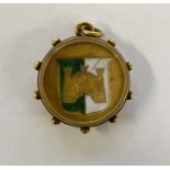 *WITHDRAWN* Victorian rugby medallion in 15ct gold pendant mount 'Rugby Union Championship 1898-99