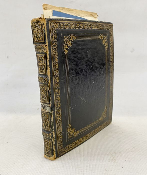 Early 19th century leatherbound journal, containing various anecdotes, letters, paintings and - Image 12 of 14