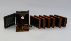 Rochester Optical Company Pony Premo No.5 folding camera with six slides