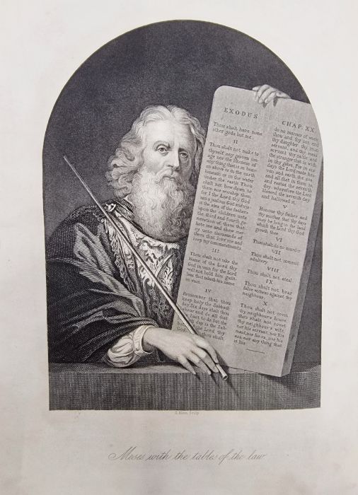 Holy Bible, Rev. John Brown, Edinburgh, Thomas C. Jack, frontis portrait with tissue guard, - Image 8 of 10