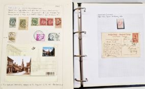 Provincial postmarks of Antwerp and East Flanders in two black ring binders, 100+ pages, including
