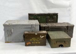 Five ammo boxes (5)