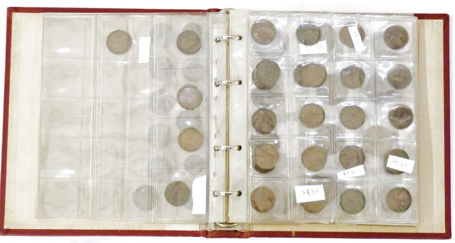 Folders of coins (five) comprising of silver (pre 47) half coins (34) nickel (five), florins (pre - Image 4 of 49