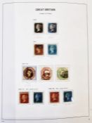 GB: purposed blue S.G stamp album of some 115 pages of QV to QEII definitive, commemorative,