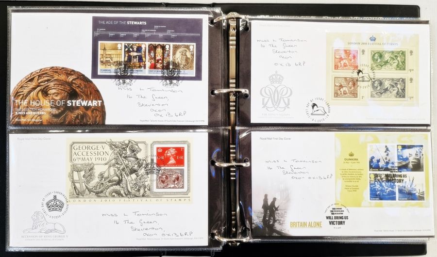 GB with face value £1,300 and box of two Lindner sleeved and purposed albums and two cover albums - Image 5 of 7