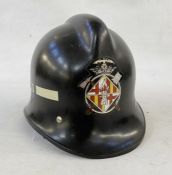 Late 20th century fireman's helmet, possibly from Barcelona
