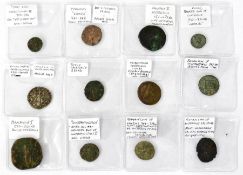 Quantity of Roman coins, to include Roman coin of Valens 364-378AD, Roman coin of Victorinus 270-