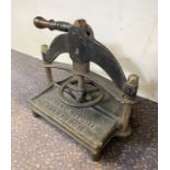 Robert Ritchie Edinburgh book press, 39cm wide x 30cm high approx. Condition Report Heavy wear