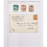 Provincial postmarks of Brabant in black 130+ page ring binder including registered, railway,