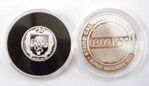 Silver proof Isle of Man, 95th birthday of Her Majesty the Queen sovereign 2021 with Bailliewick