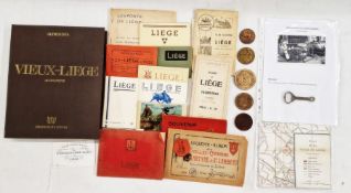 Belgium: plastic case containing five commemorative medals – 1850 Liege Civil and Military
