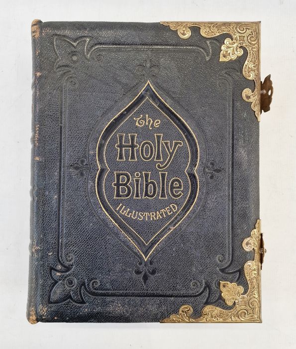 Holy Bible, Rev. John Brown, Edinburgh, Thomas C. Jack, frontis portrait with tissue guard, - Image 6 of 10