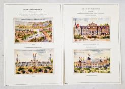 Belgium: two large black folders of 1905 Liege World Fair official, promotional and humorous