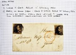 Belgium: Liege-related stamps and postal history from 1850 to late 1800's in red 'Centaur' albums