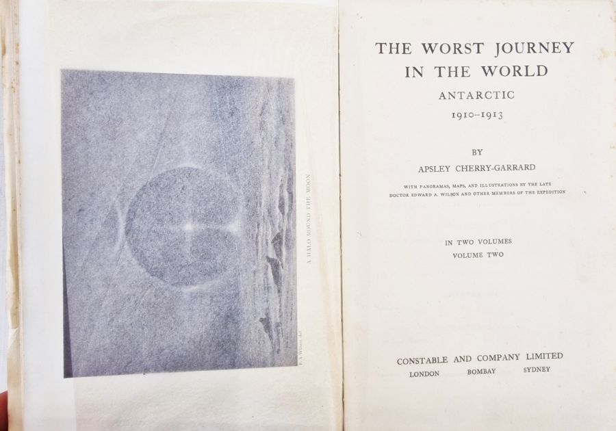 Cherry-Garrard, Apsley  "The Worst Journey in the World Antarctic 1910-1913" two vols, Constable and - Image 10 of 13