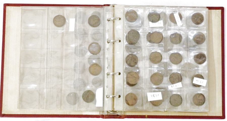 Folders of coins (five) comprising of silver (pre 47) half coins (34) nickel (five), florins (pre - Image 9 of 49