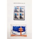 Belgium: Large dark blue 'SAFE' spring binder of 100+ pages of definitive, commemorative stamps