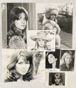 Quantity of signed photographs of actresses and models from the late 1960's - 1970's, many