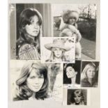 Quantity of signed photographs of actresses and models from the late 1960's - 1970's, many